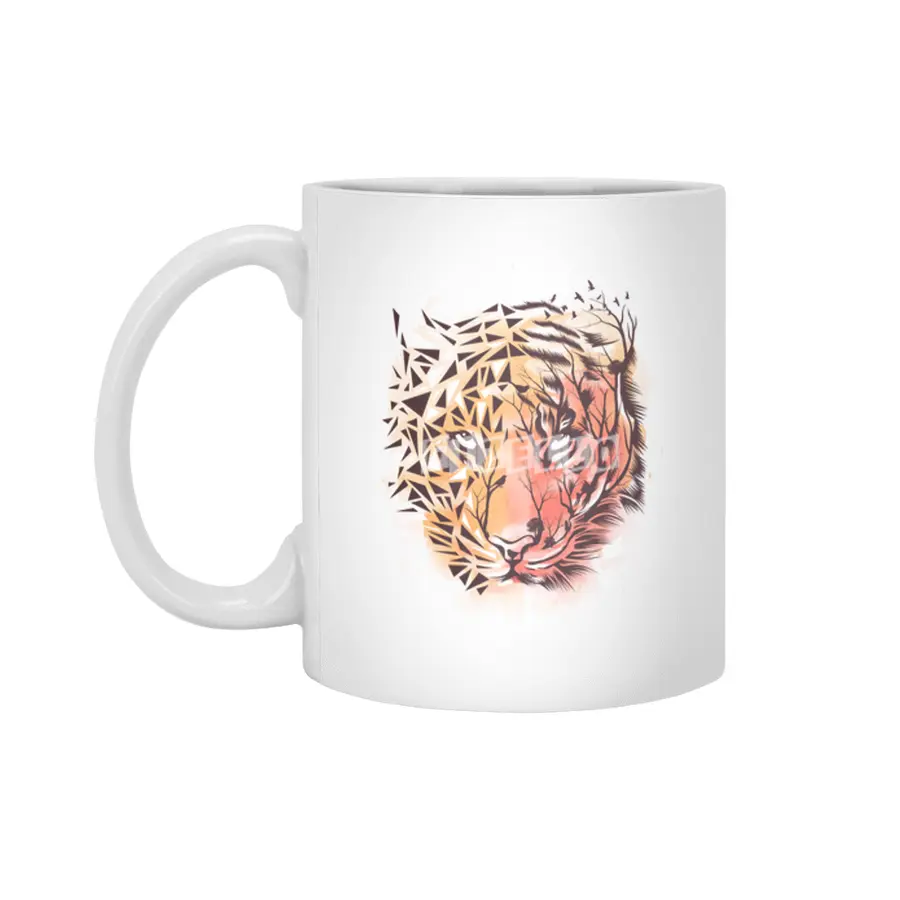 Geometrical Tiger Beyaz Kupa