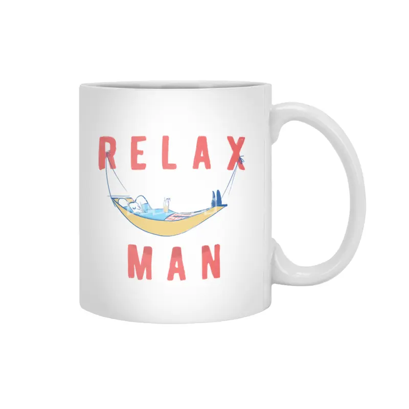 Relax Man Beyaz Kupa