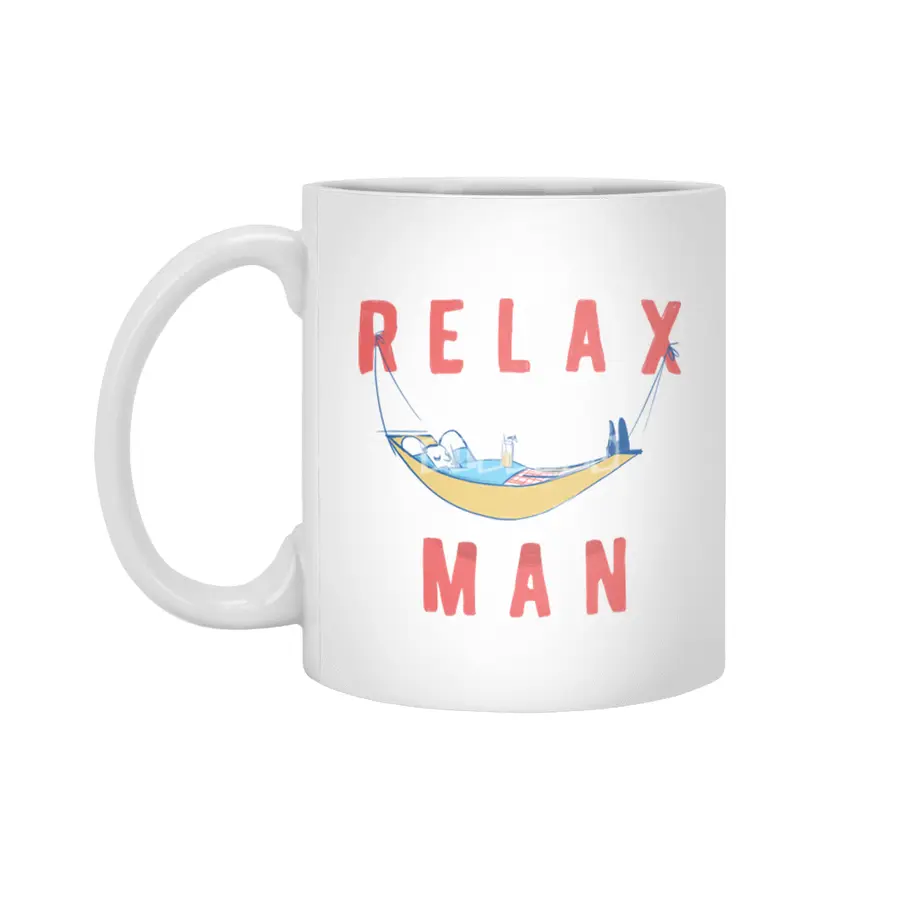 Relax Man Beyaz Kupa