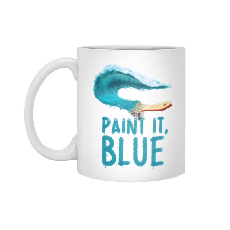 Paint It, Blue Beyaz Kupa