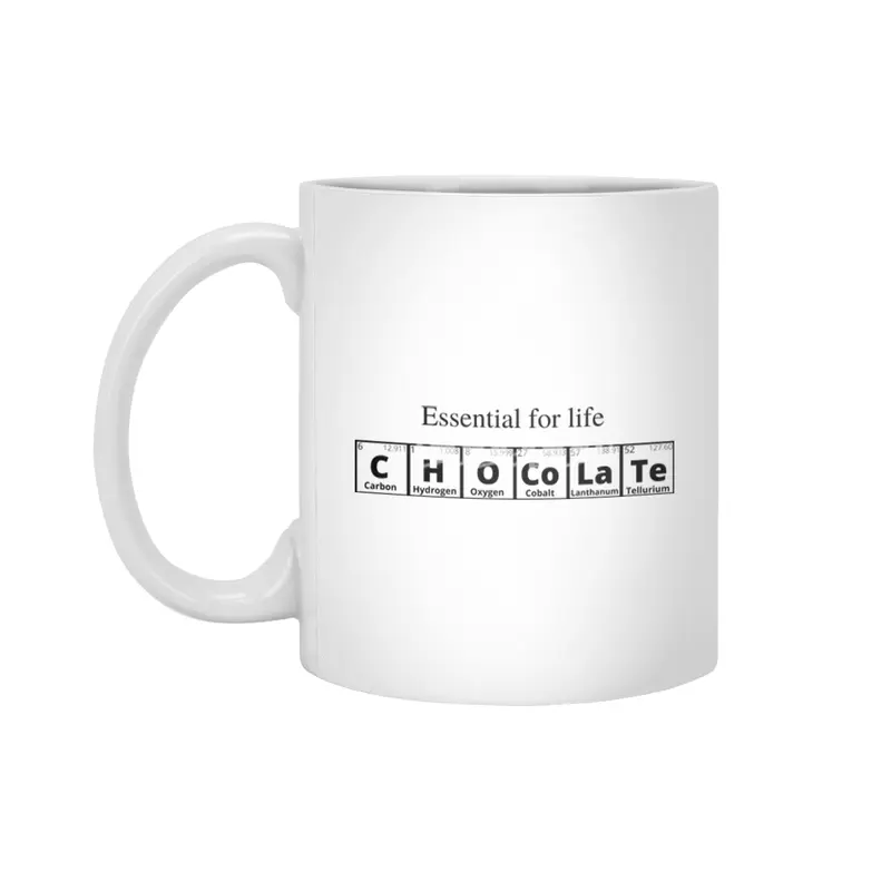 Chocolate (Periodic Table Collection) Beyaz Kupa