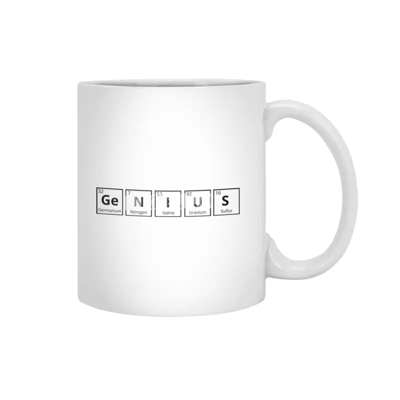 Genius (Periodic Table Collection) Beyaz Kupa