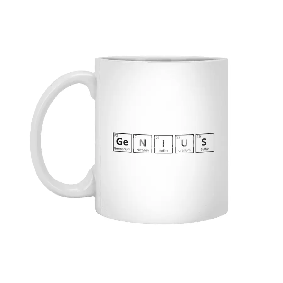 Genius (Periodic Table Collection) Beyaz Kupa