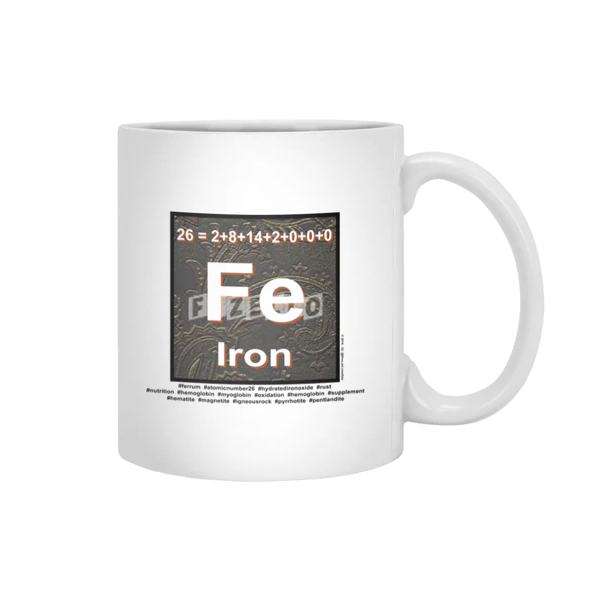 Iron (in color) Beyaz Kupa