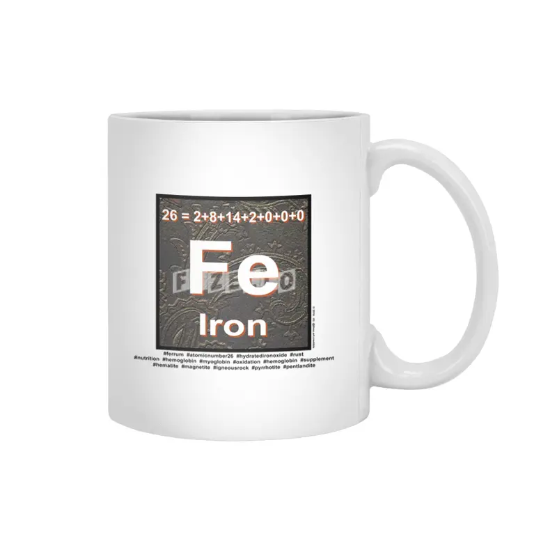 Iron (in color) Beyaz Kupa