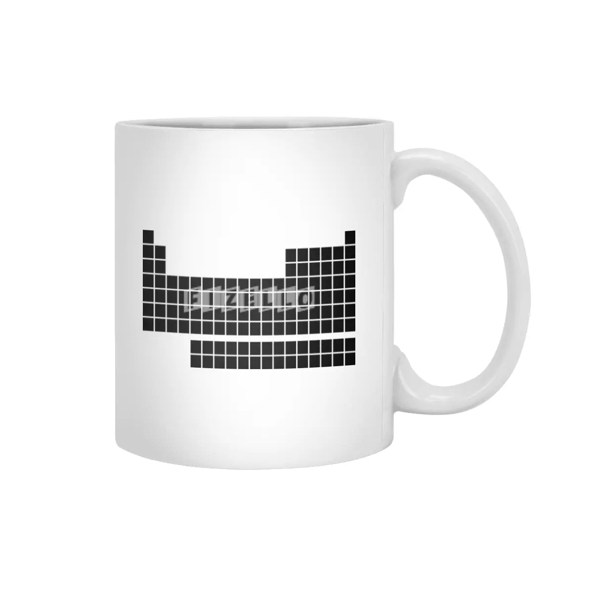 Minimalist periodic table (black ink) Beyaz Kupa