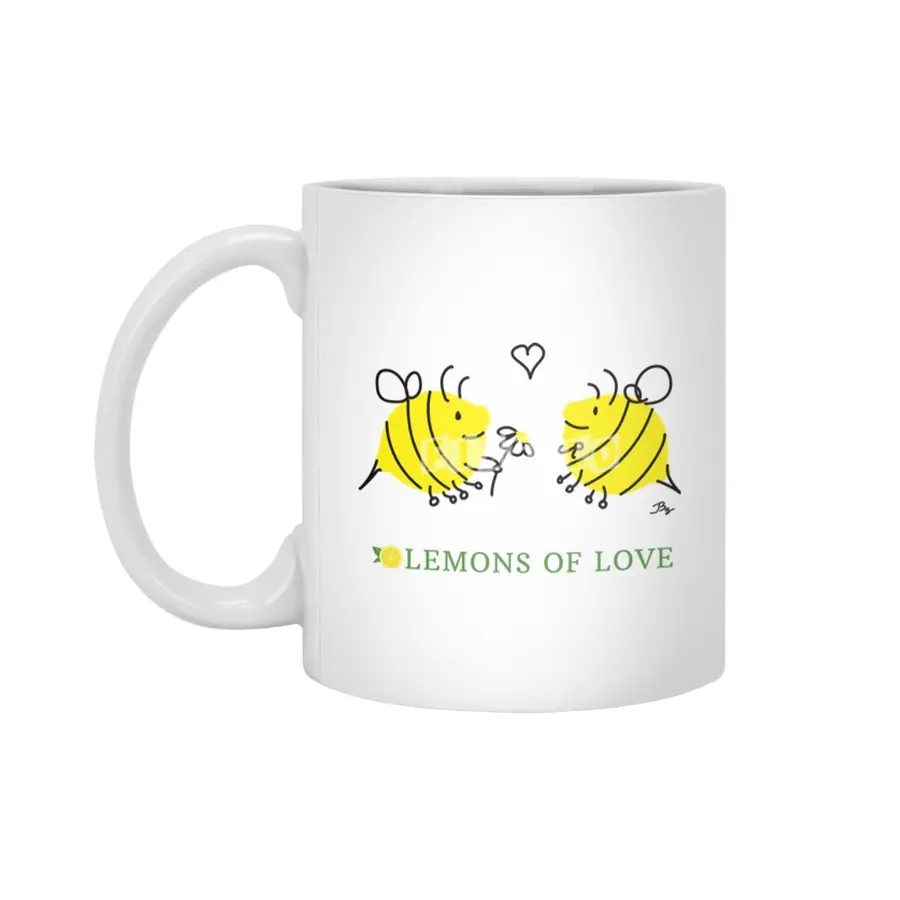 Lemons of Love Lembees Beyaz Kupa