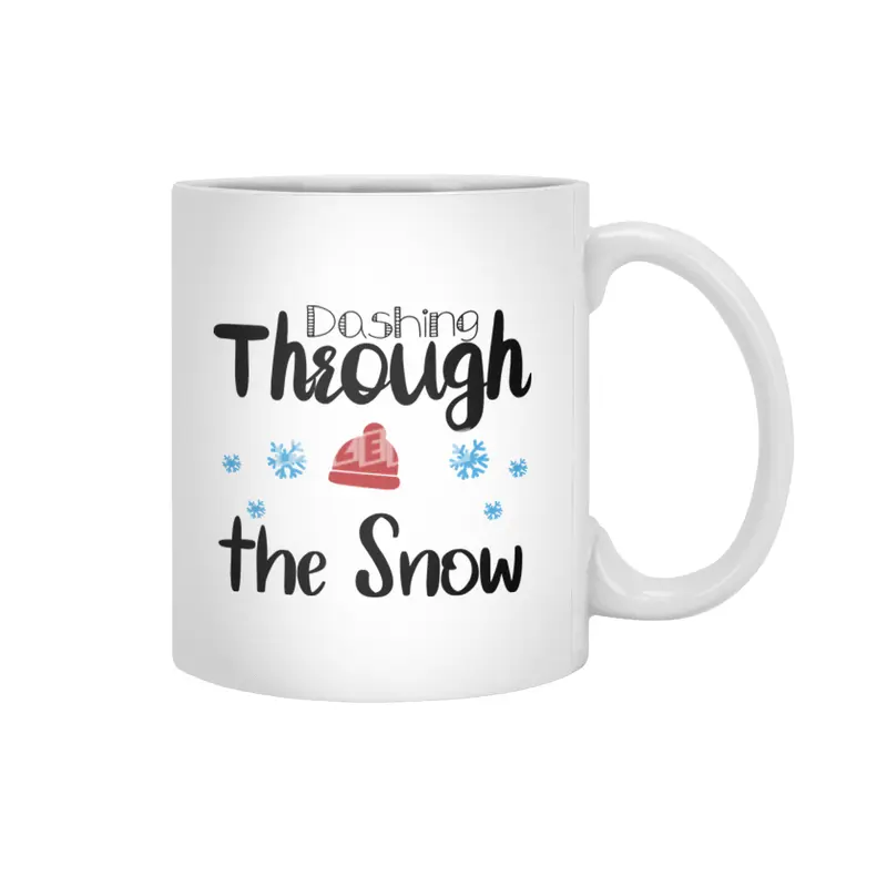 Dashing Through The Snow Beyaz Kupa