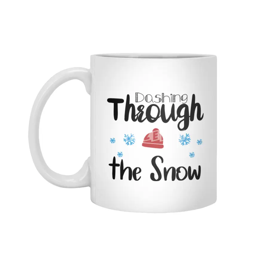 Dashing Through The Snow Beyaz Kupa