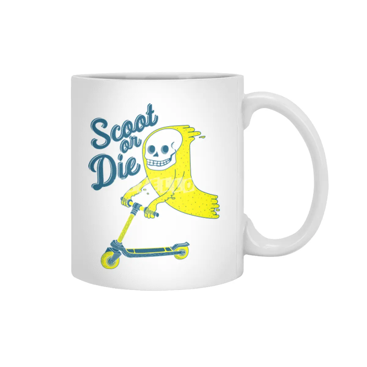 Scoot Or Die Beyaz Kupa