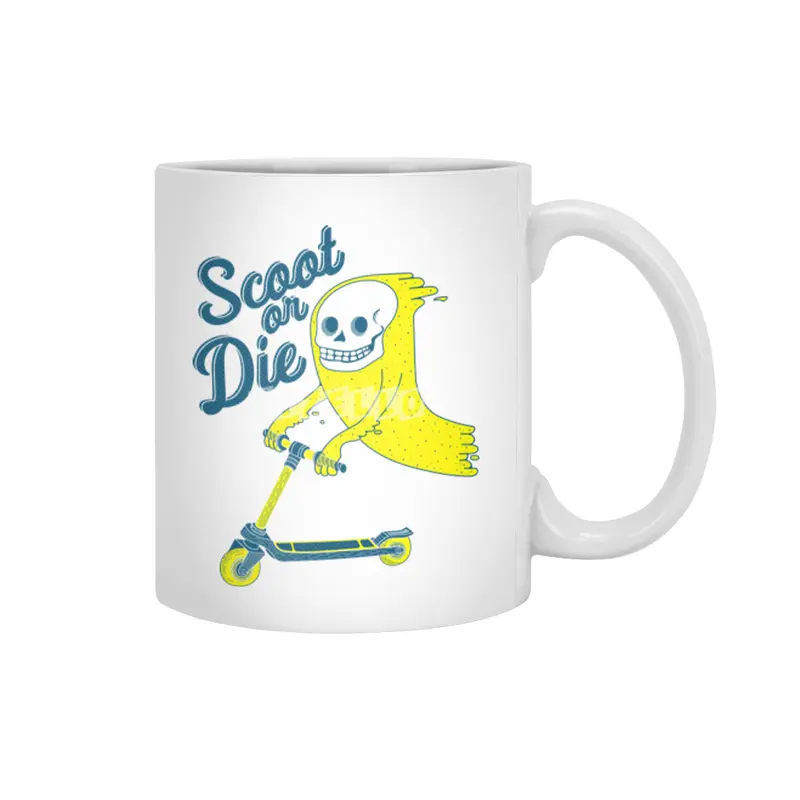Scoot Or Die Beyaz Kupa