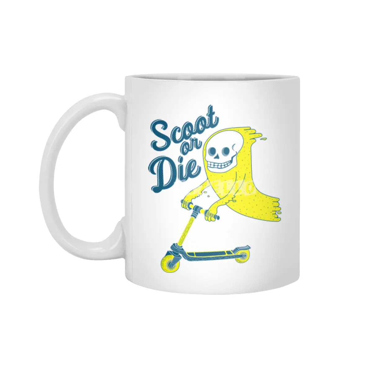 Scoot Or Die Beyaz Kupa