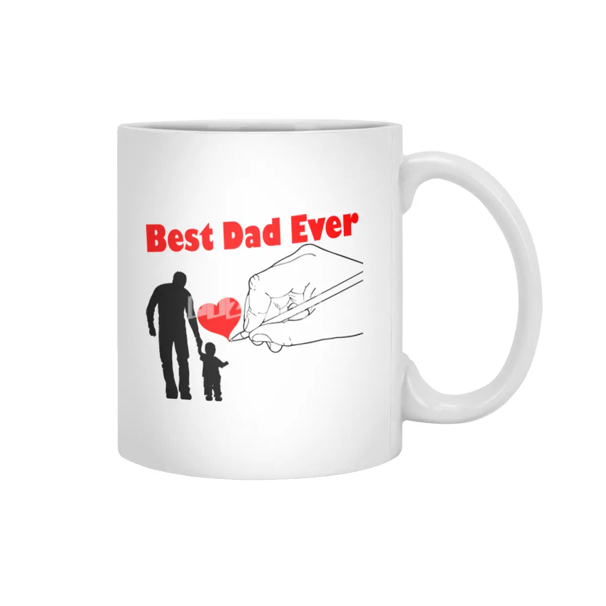 Best Dad Ever Beyaz Kupa