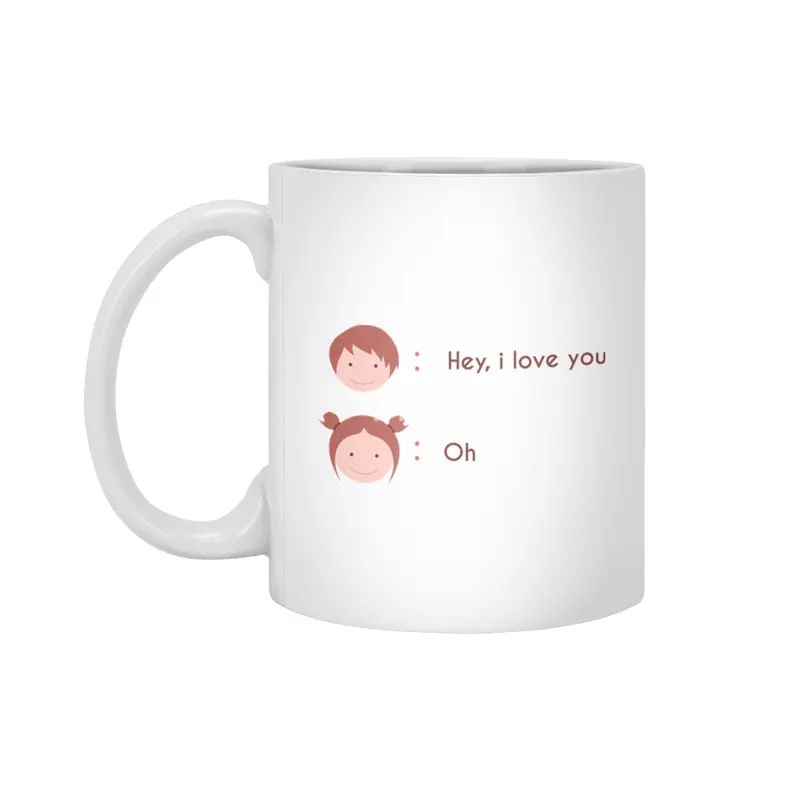 Hey, i love you Beyaz Kupa