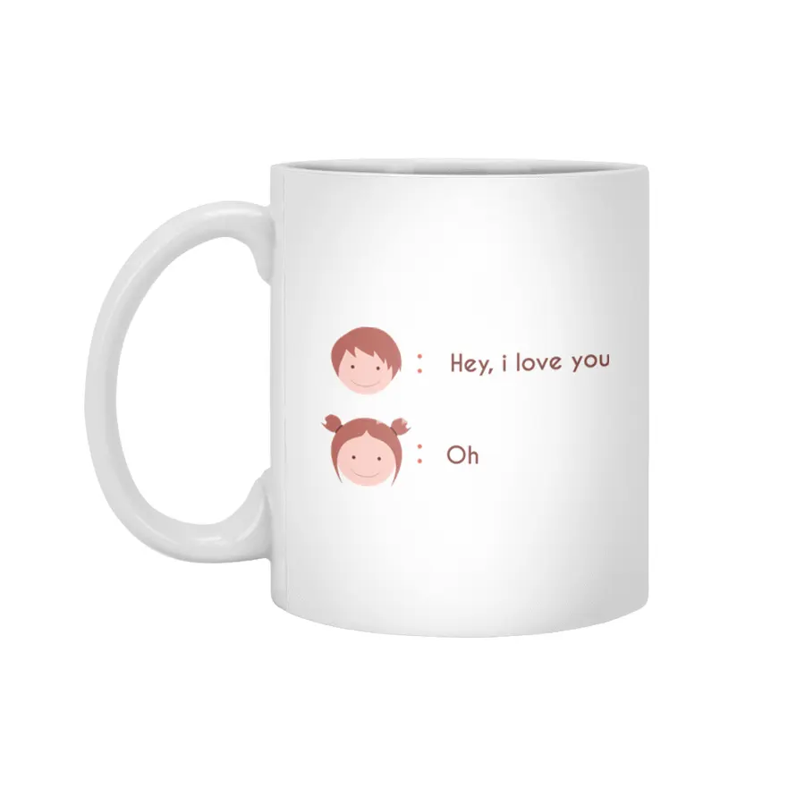 Hey, i love you Beyaz Kupa