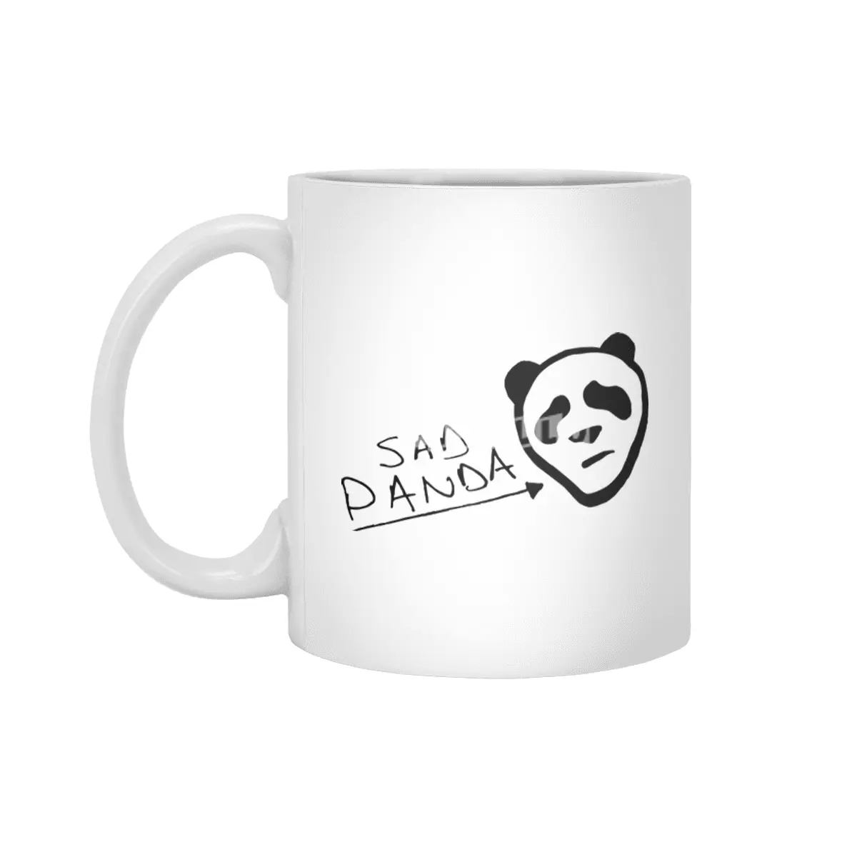 Sad Panda Beyaz Kupa