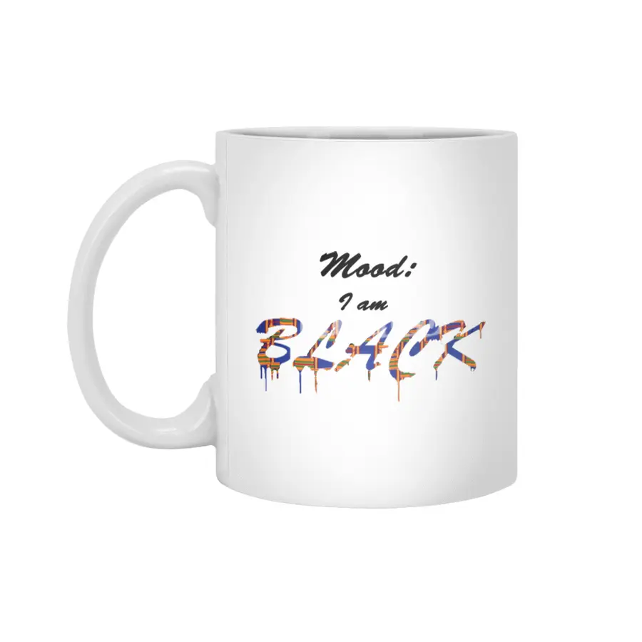 Mood: I am BLACK Beyaz Kupa