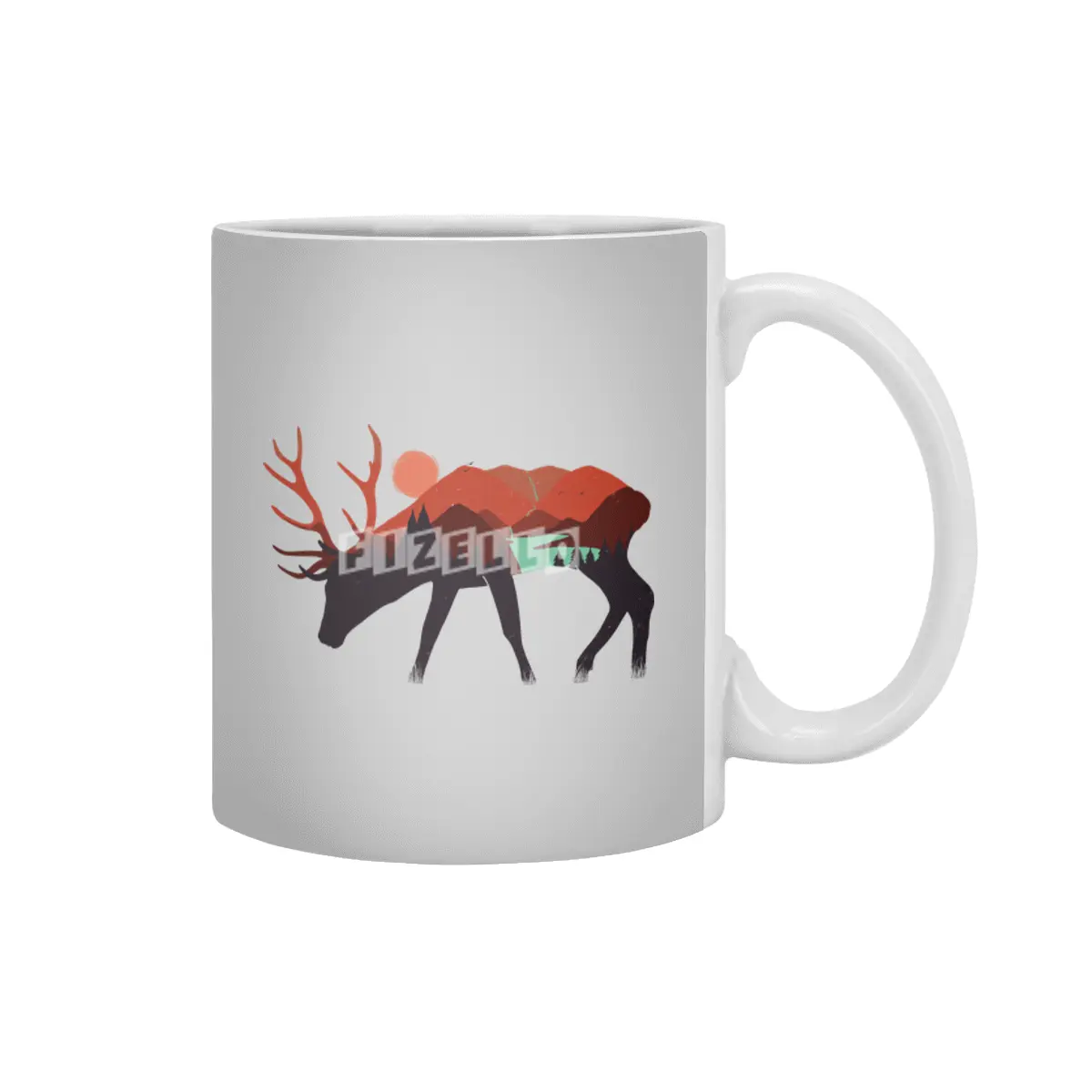 stay wild, deer Beyaz Kupa