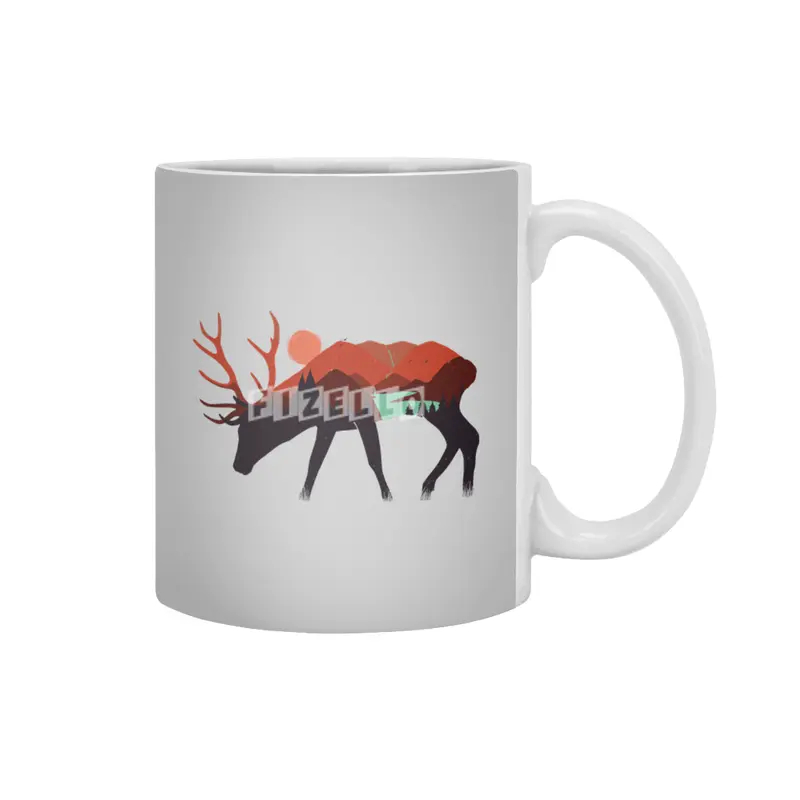 stay wild, deer Beyaz Kupa
