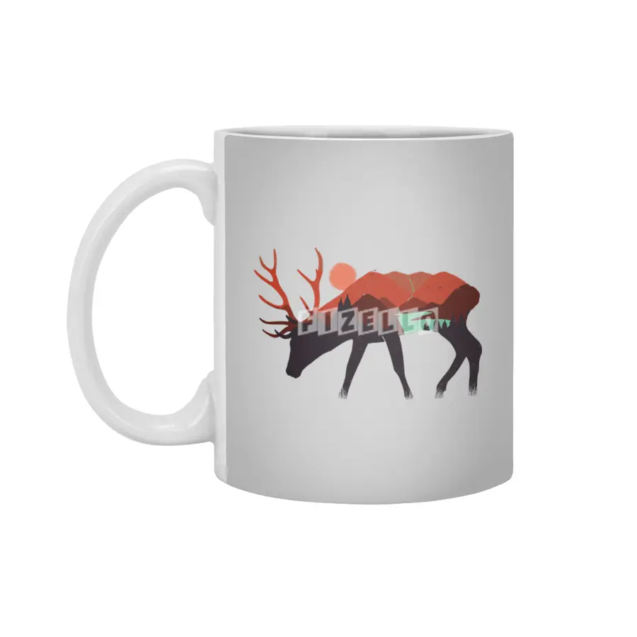 stay wild, deer Beyaz Kupa