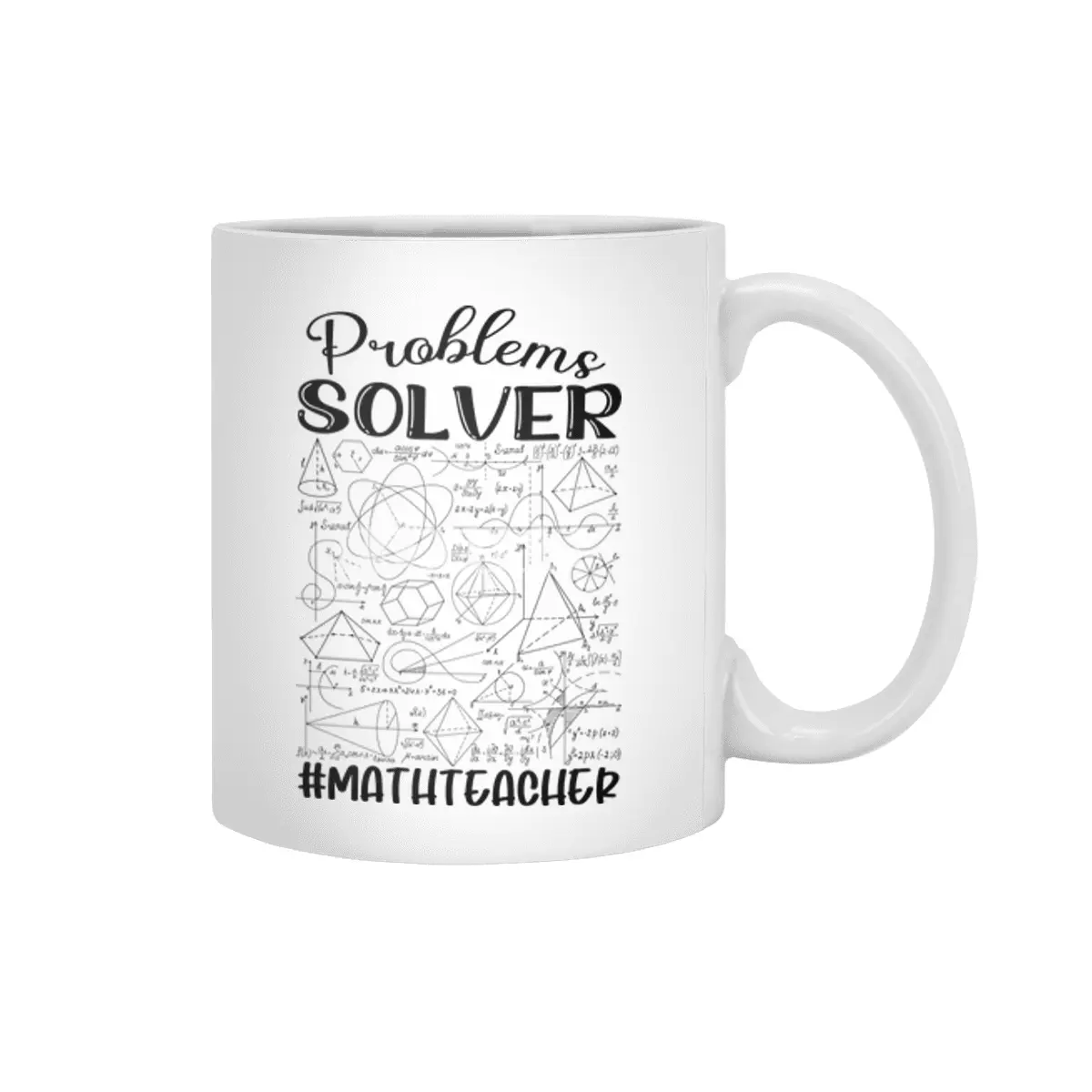 Math Teacher - Problem Solver Beyaz Kupa