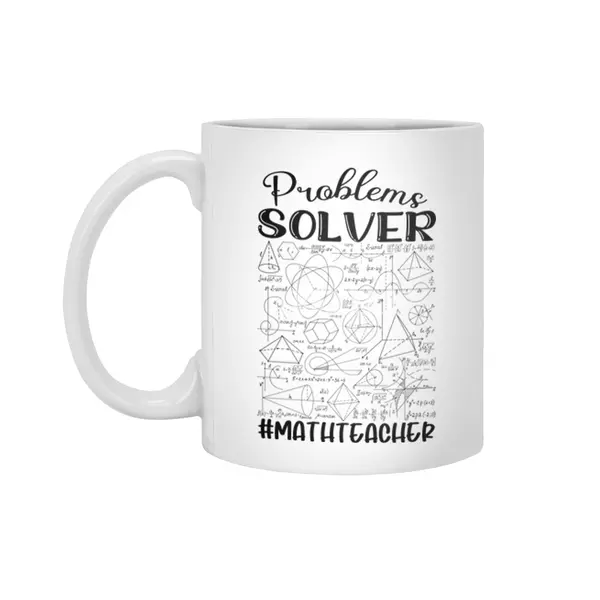Math Teacher - Problem Solver Beyaz Kupa