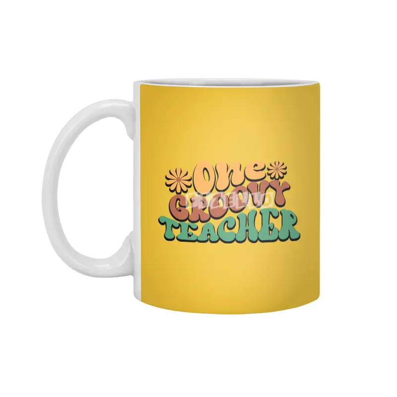 One Groovy Teacher Beyaz Kupa