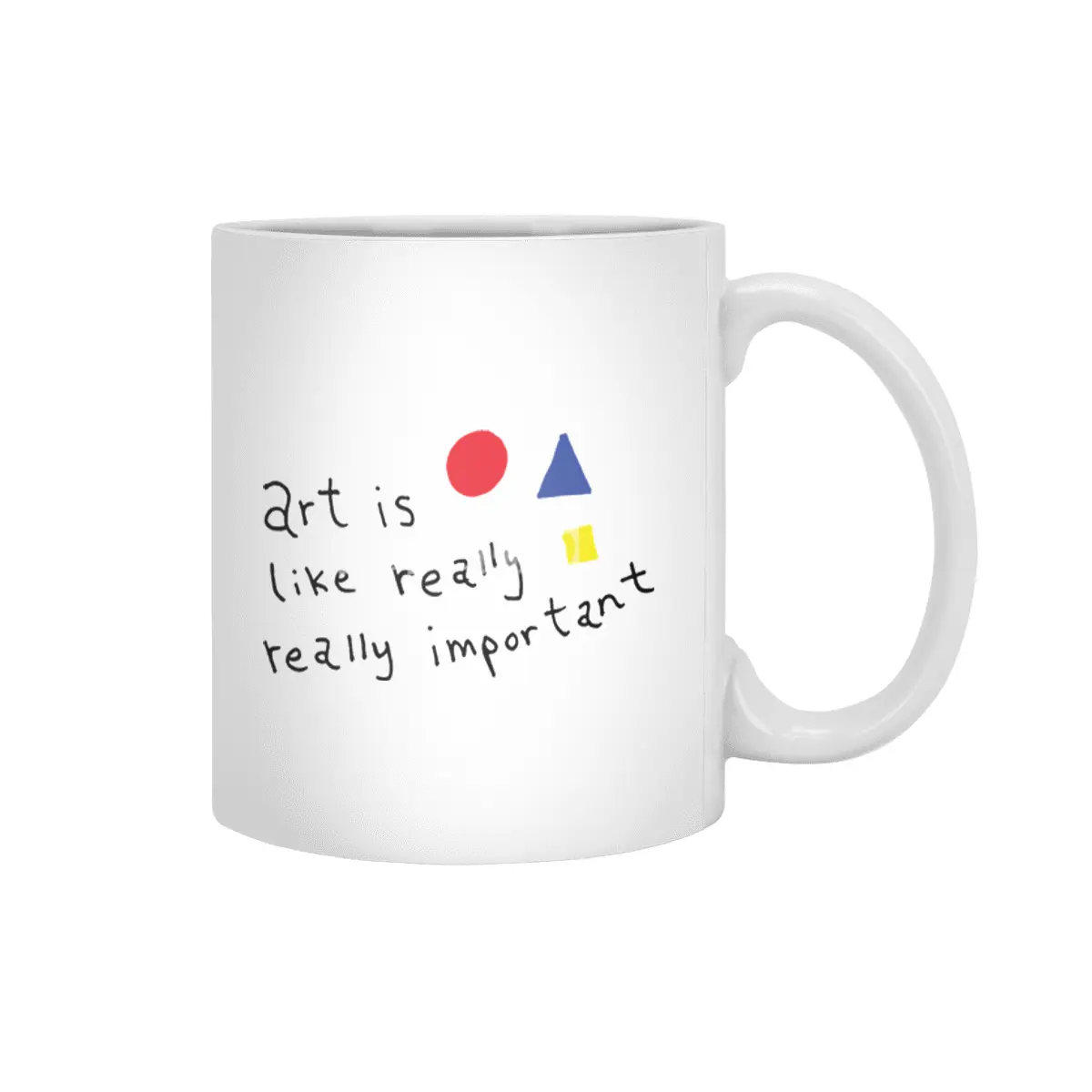 Art Is Like Really Really Important Beyaz Kupa