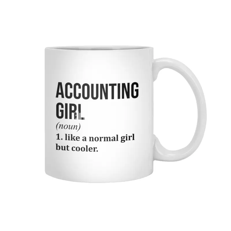 Accounting Girl Funny Saying Beyaz Kupa