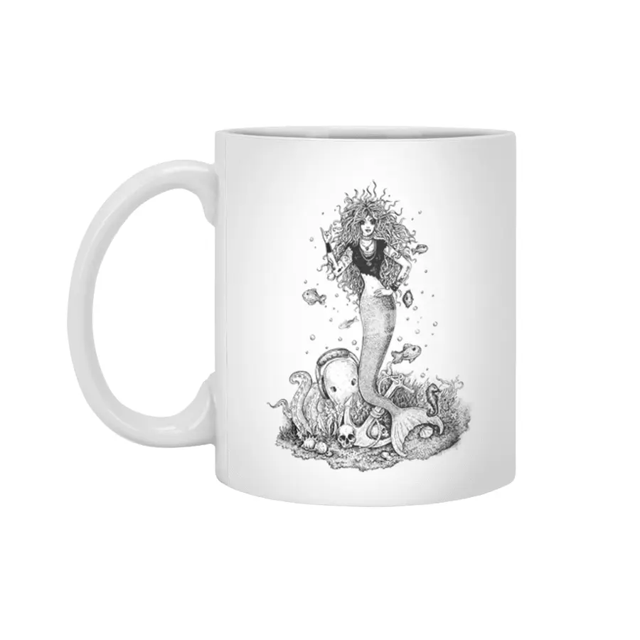Rocking Mermaid Beyaz Kupa
