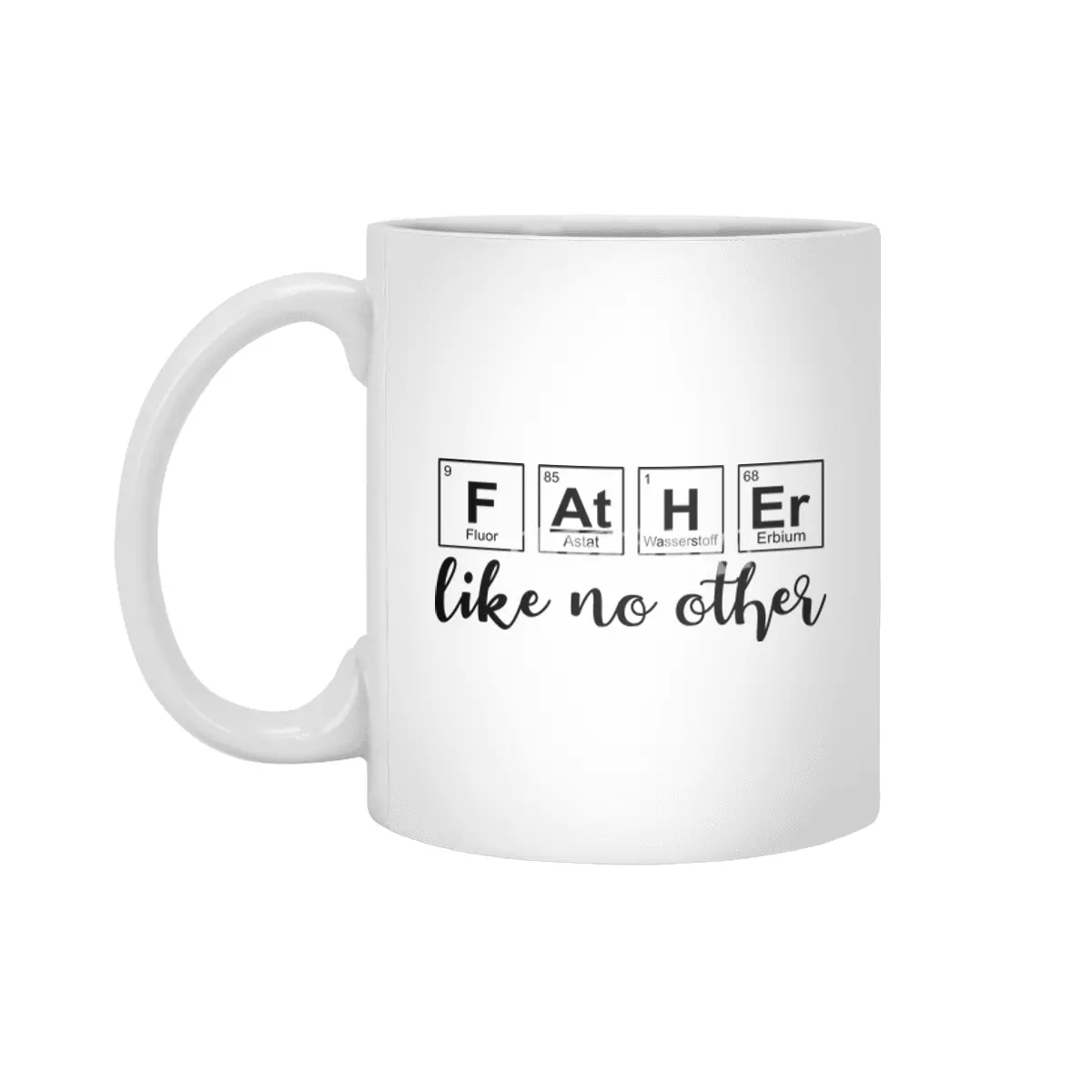 Best Dad Proud Father Fathers Day Periodic Table Beyaz Kupa