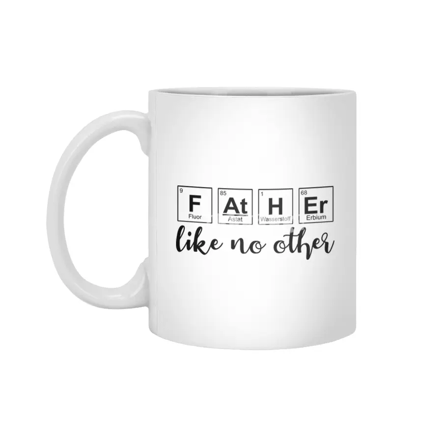 Best Dad Proud Father Fathers Day Periodic Table Beyaz Kupa