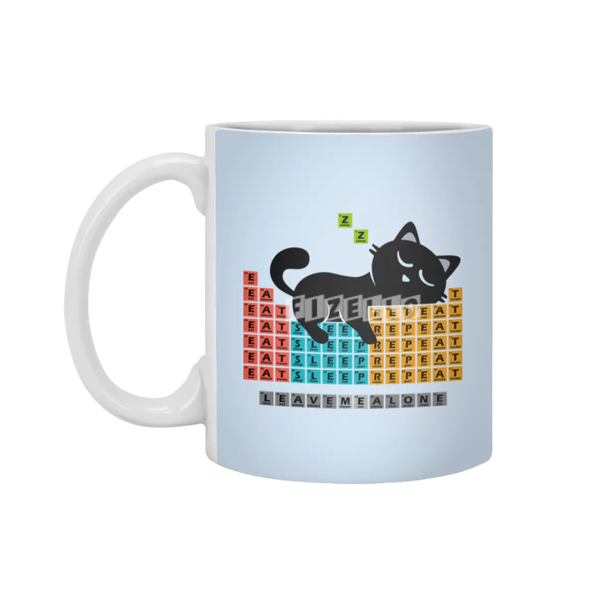 Cat Periodic Table Beyaz Kupa