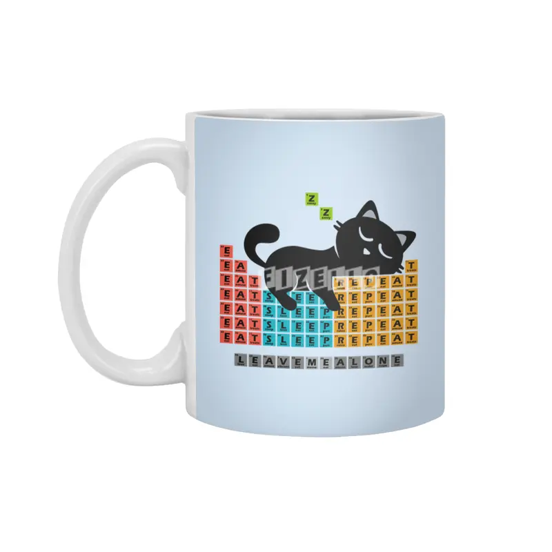 Cat Periodic Table Beyaz Kupa