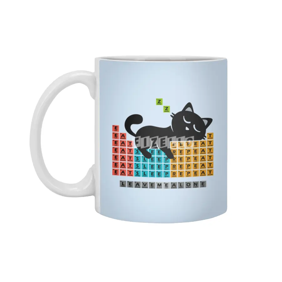 Cat Periodic Table Beyaz Kupa