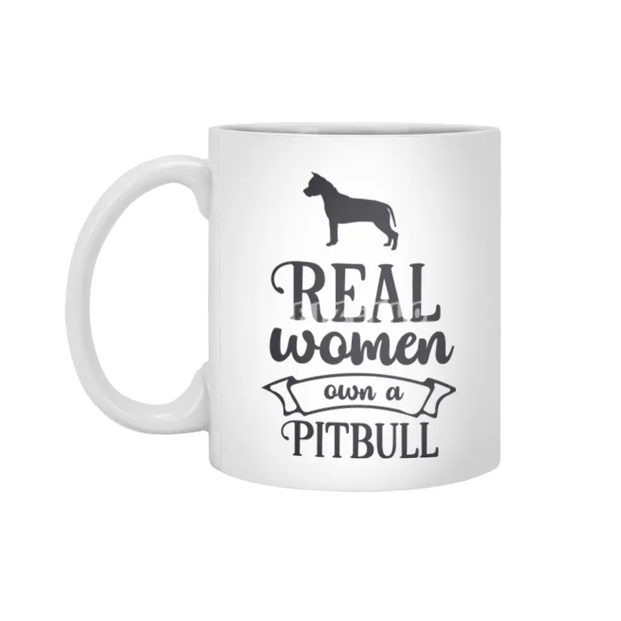 Real Women Own a Pitbull Beyaz Kupa