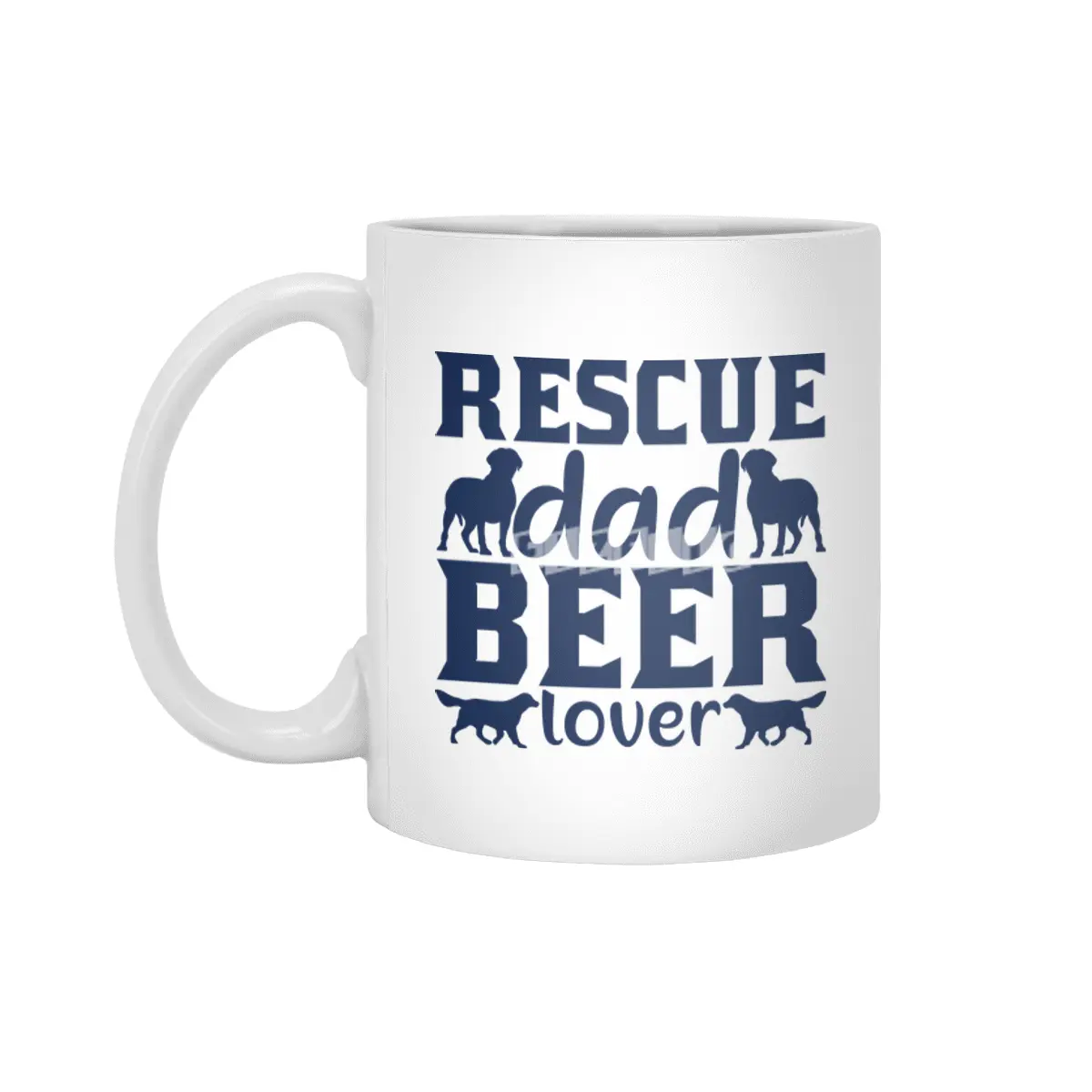 Rescue Dad Beer Lover Beyaz Kupa