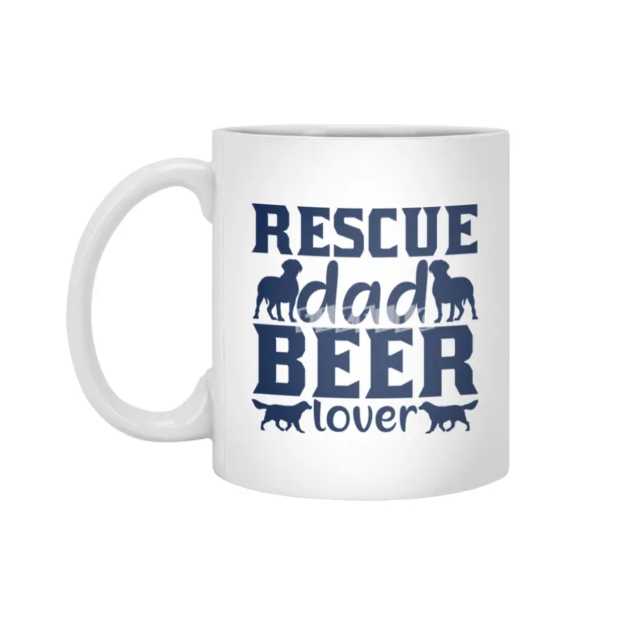 Rescue Dad Beer Lover Beyaz Kupa