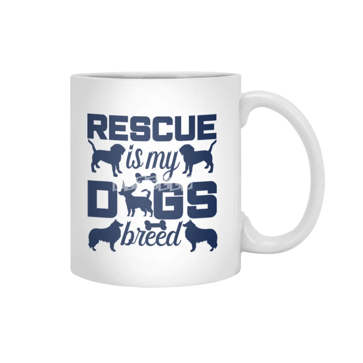 Rescue is My Dogs Breed Beyaz Kupa
