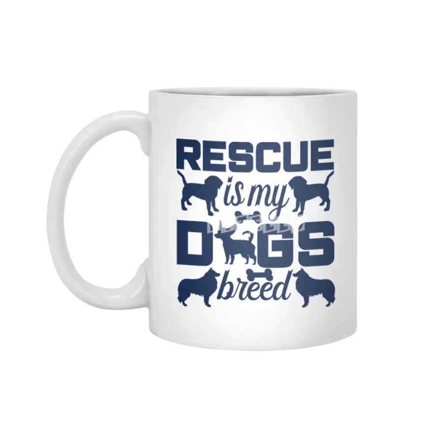 Rescue is My Dogs Breed Beyaz Kupa