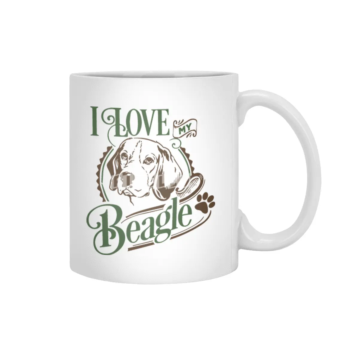 I Love My Beagle Beyaz Kupa