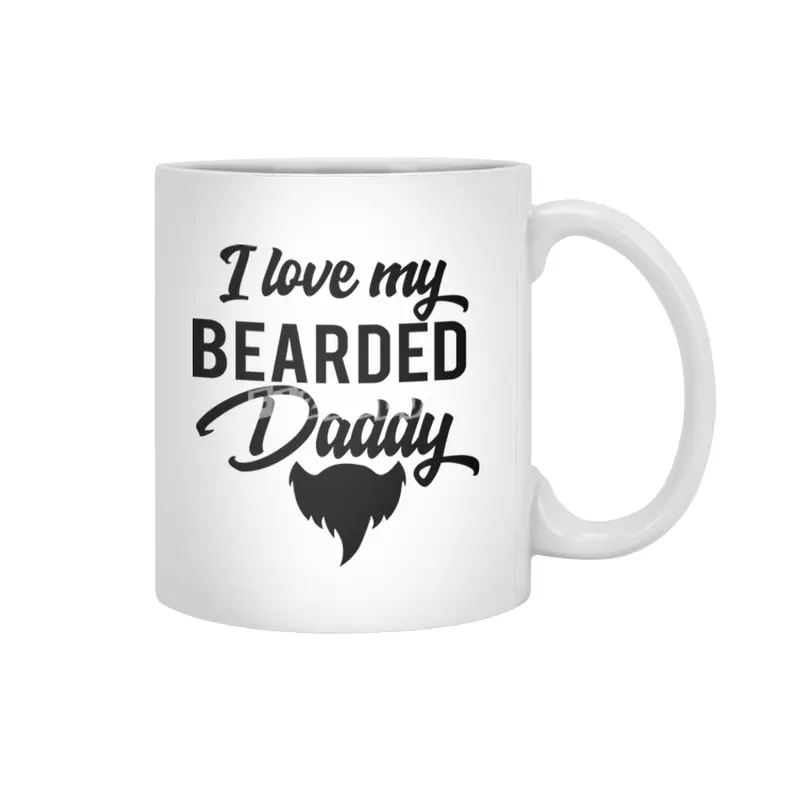 I Love My Bearded Daddy Beyaz Kupa