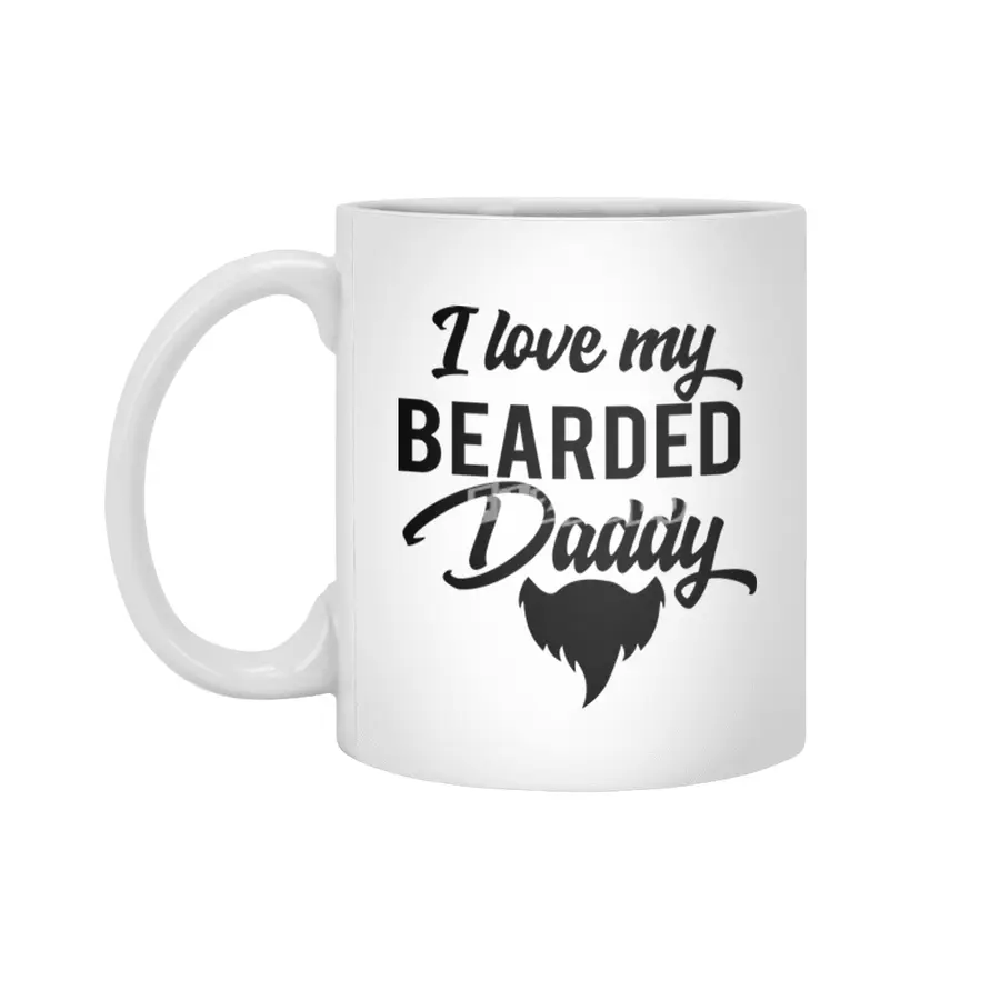 I Love My Bearded Daddy Beyaz Kupa