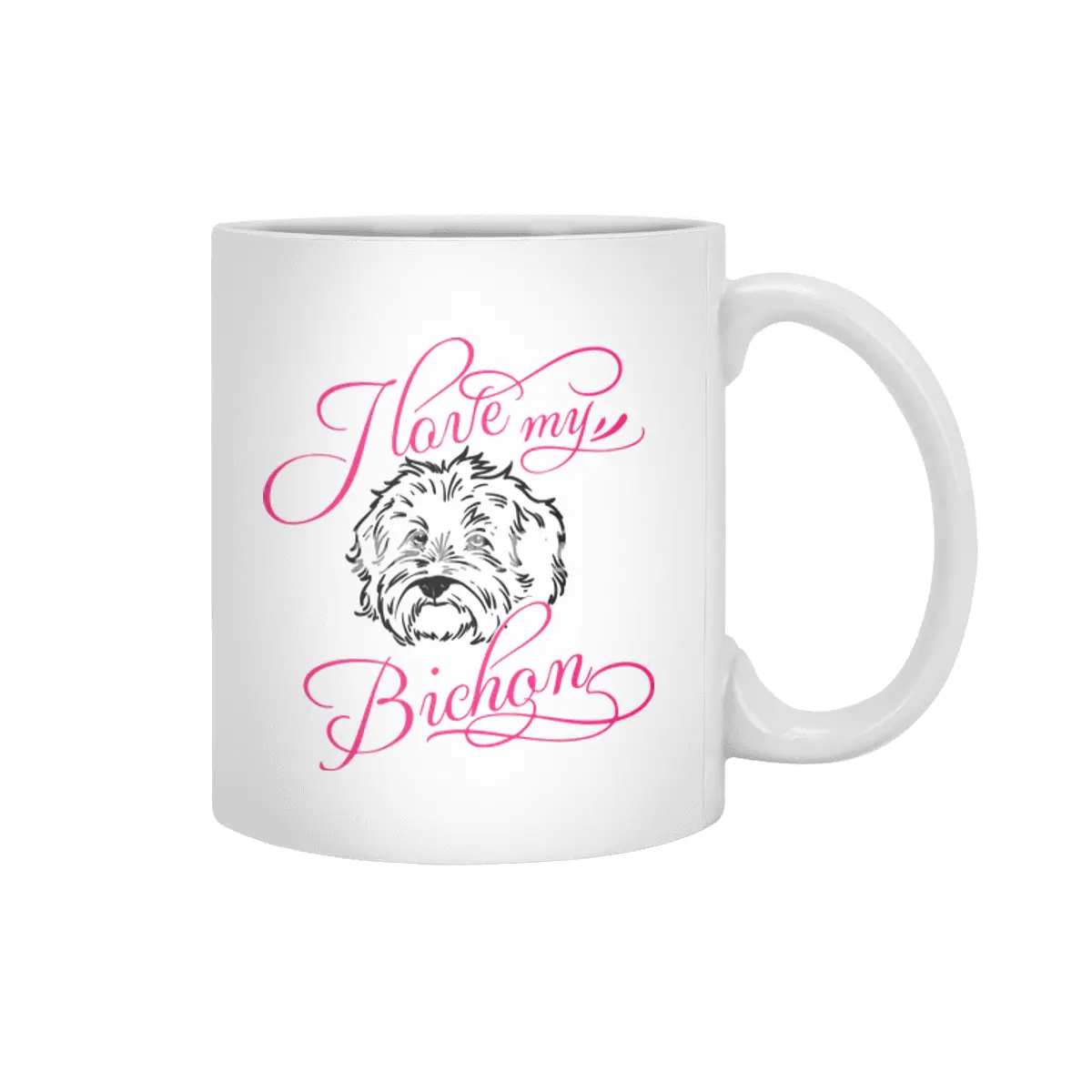 I Love My Bichon Beyaz Kupa