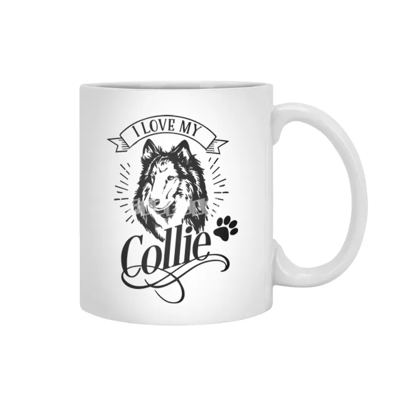 I Love My Collie Beyaz Kupa