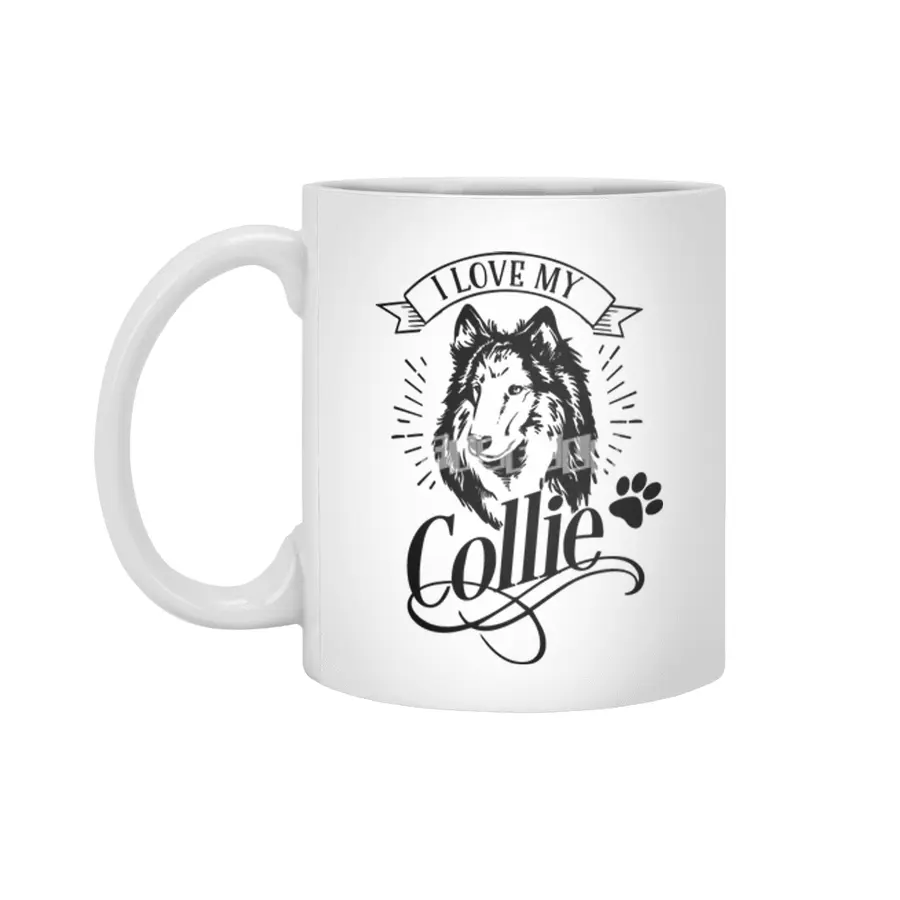 I Love My Collie Beyaz Kupa