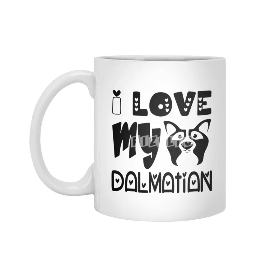 I Love My Dalmatian Beyaz Kupa