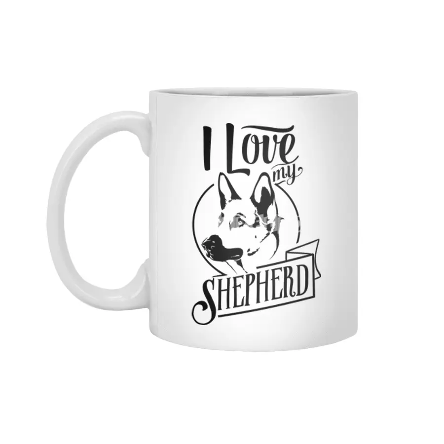 I Love My German Shepherd Beyaz Kupa