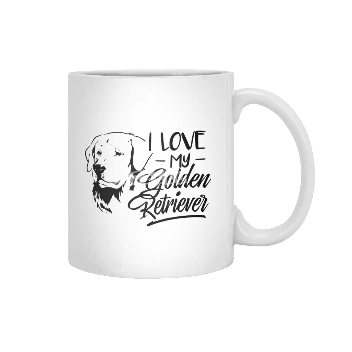 I Love My Golden Retriever Beyaz Kupa