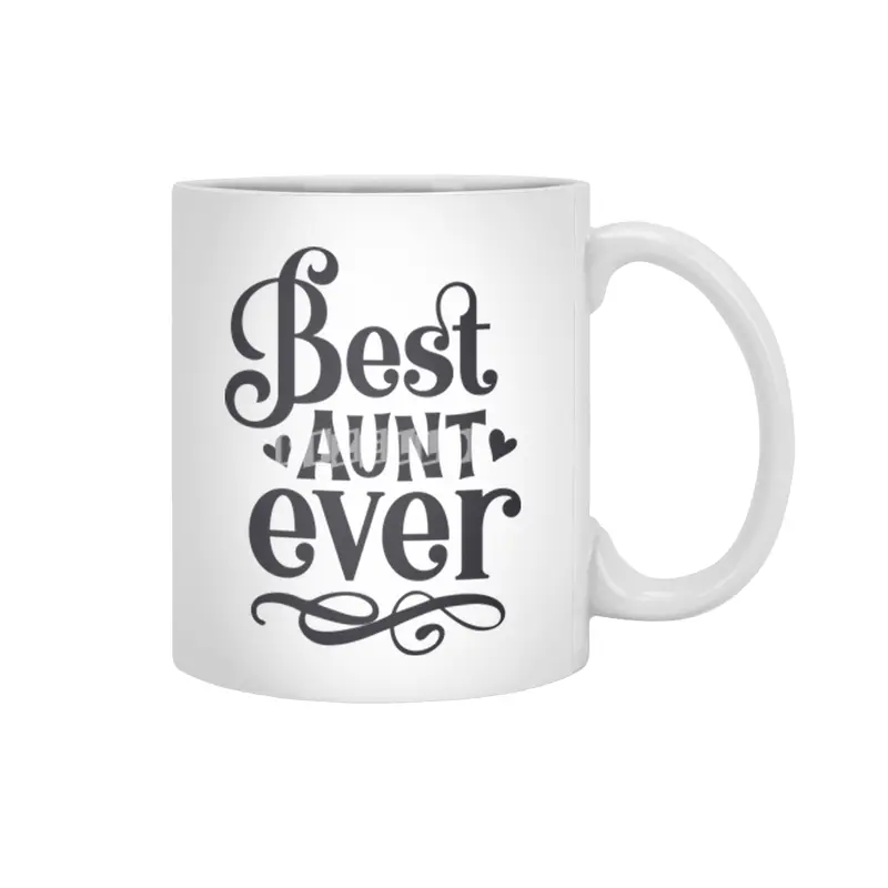 Best Aunt Ever Beyaz Kupa